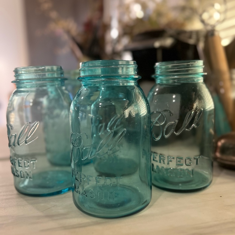 Vintage Blue Mason Jars ***SOLD SEPARATELY!***